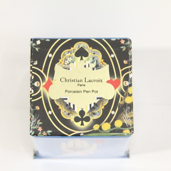 Christian Lacroix Pen Holder NEW Porcelain Pencil Pot Galison Writer Gift - Picture 5 of 7